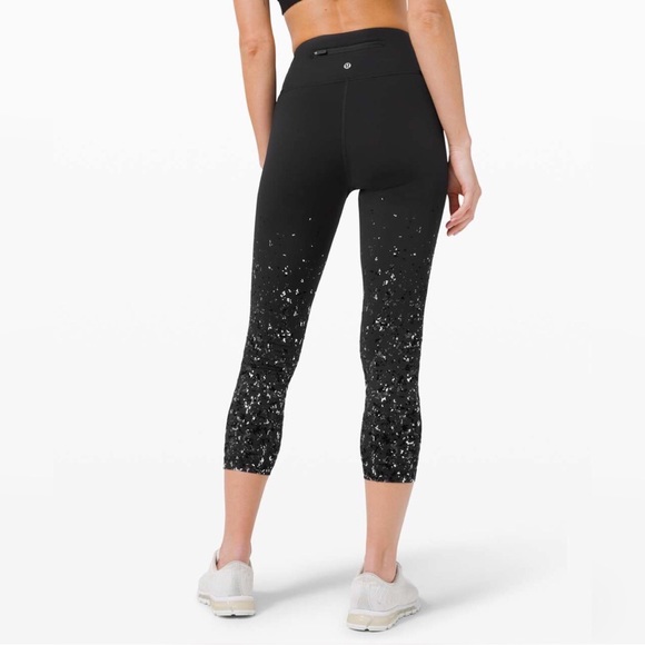 Lululemon Speed Wunder Mid Rise Crop 23" *Speckle Shine - Picture 2 of 6